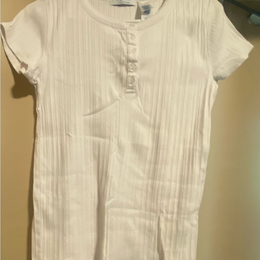 White Polo Shirt with Pintuck Detailing